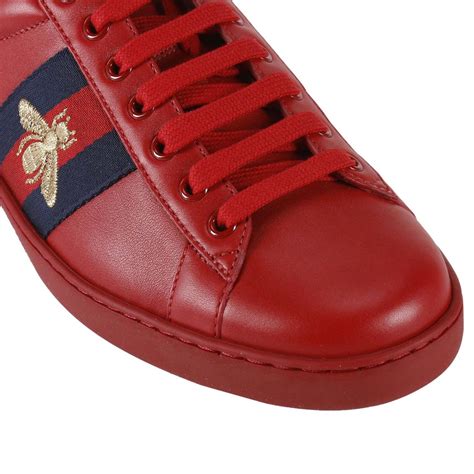 zapatillas blancas gucci para hombre|zapato Gucci rojo.